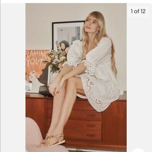 Anthropologie Audrina Eyelet Mini Dress